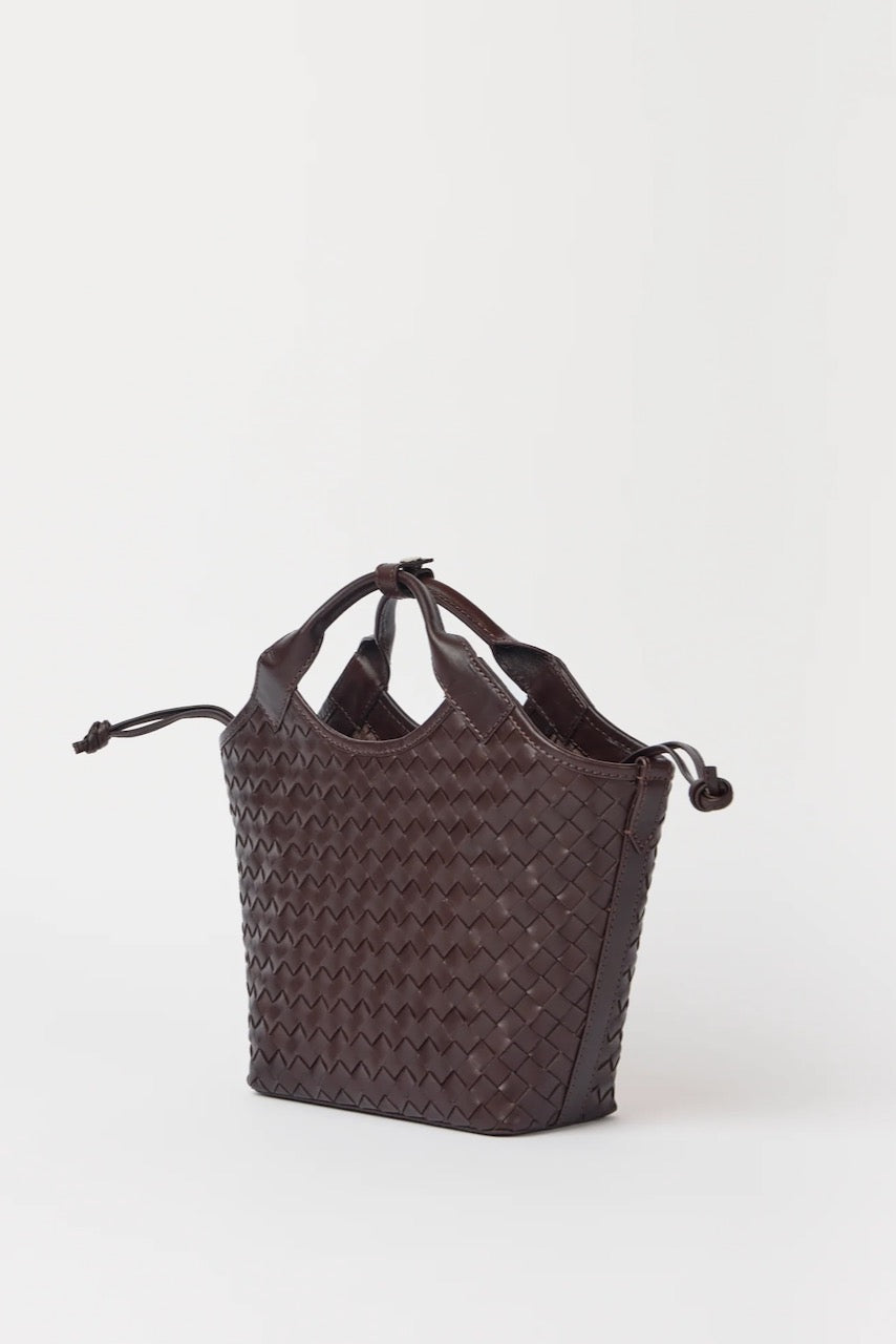 MARA MIDI Woven Classic Leather