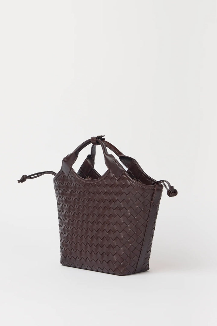 MARA MIDI Woven Classic Leather