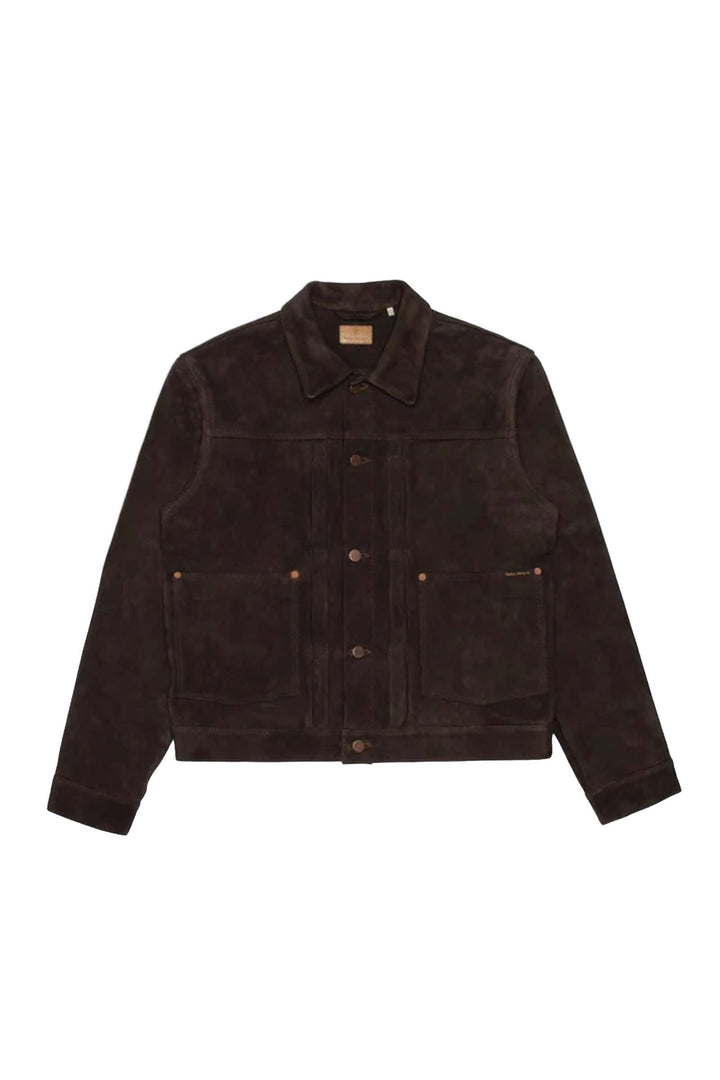 DANTE II Suede Jacket dark brown