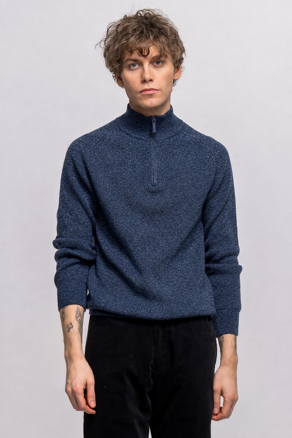 Pullover in Navy Mel