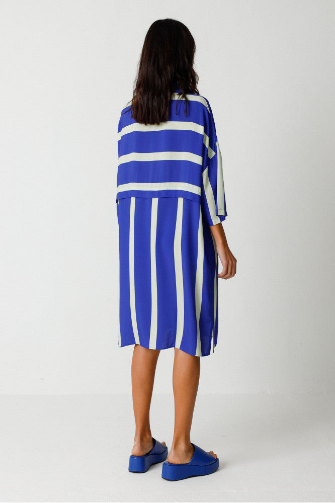 LISABE Dress stripes blue