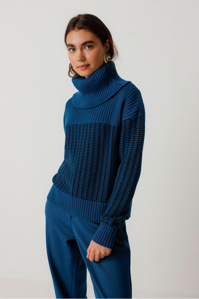 REBEKA Sweater ocean blue | SKFK