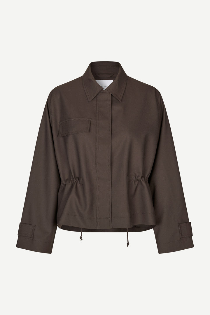 SALIXA Jacket black coffee