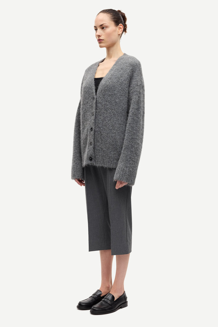 SAJEANNE Long Cardigan iron gate