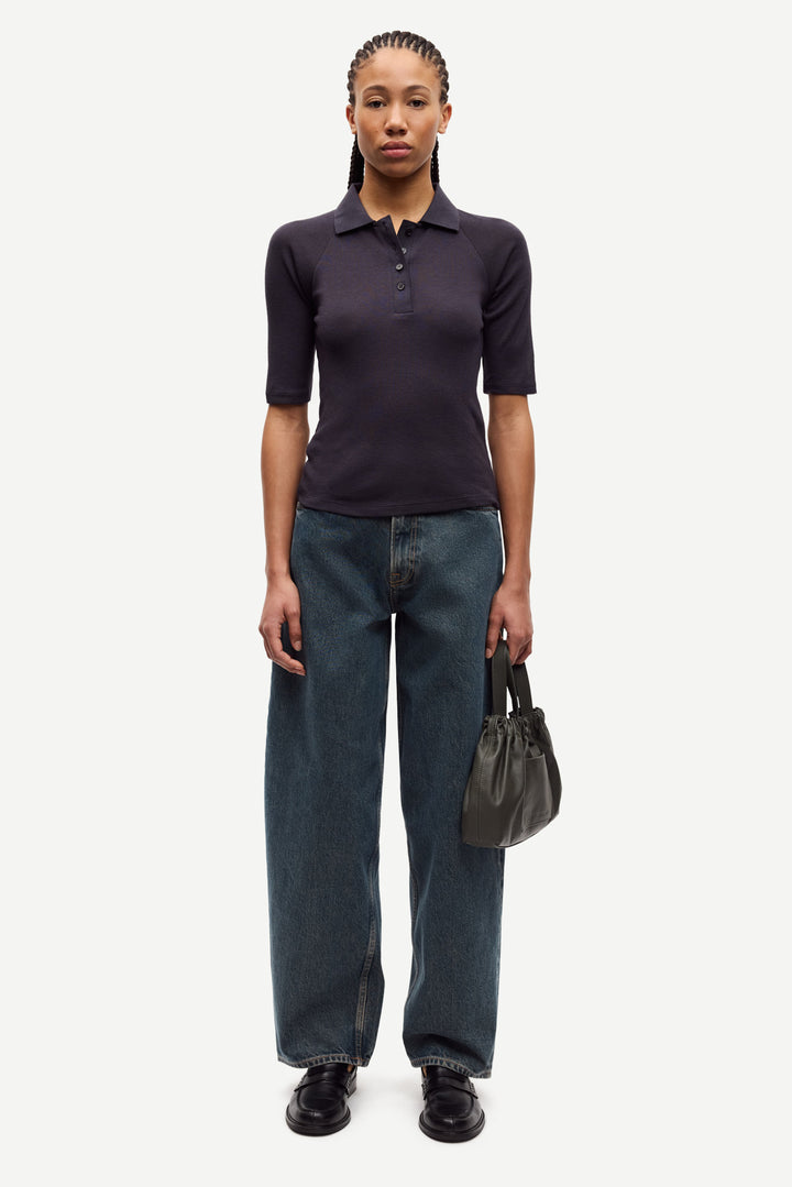 SASONNET Shortsleeve Polo charcoal art