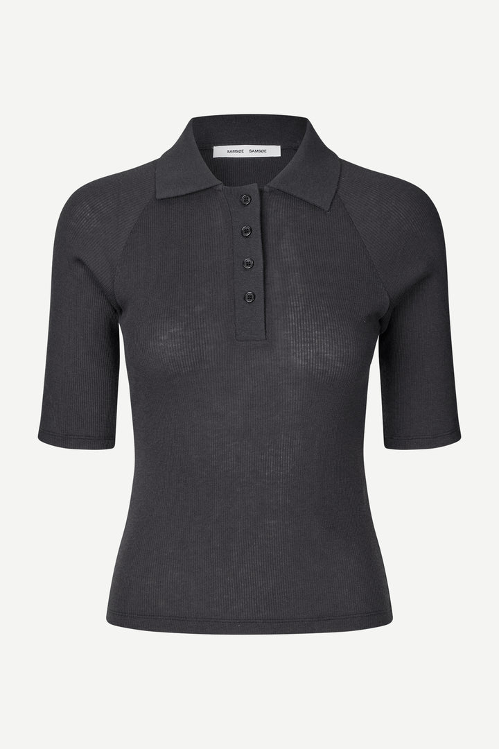 SASONNET Shortsleeve Polo charcoal art