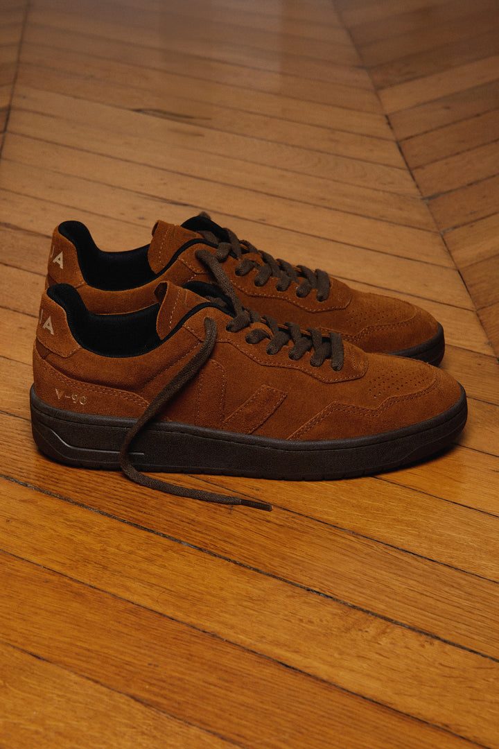 V-90 Suede full cognac eagle