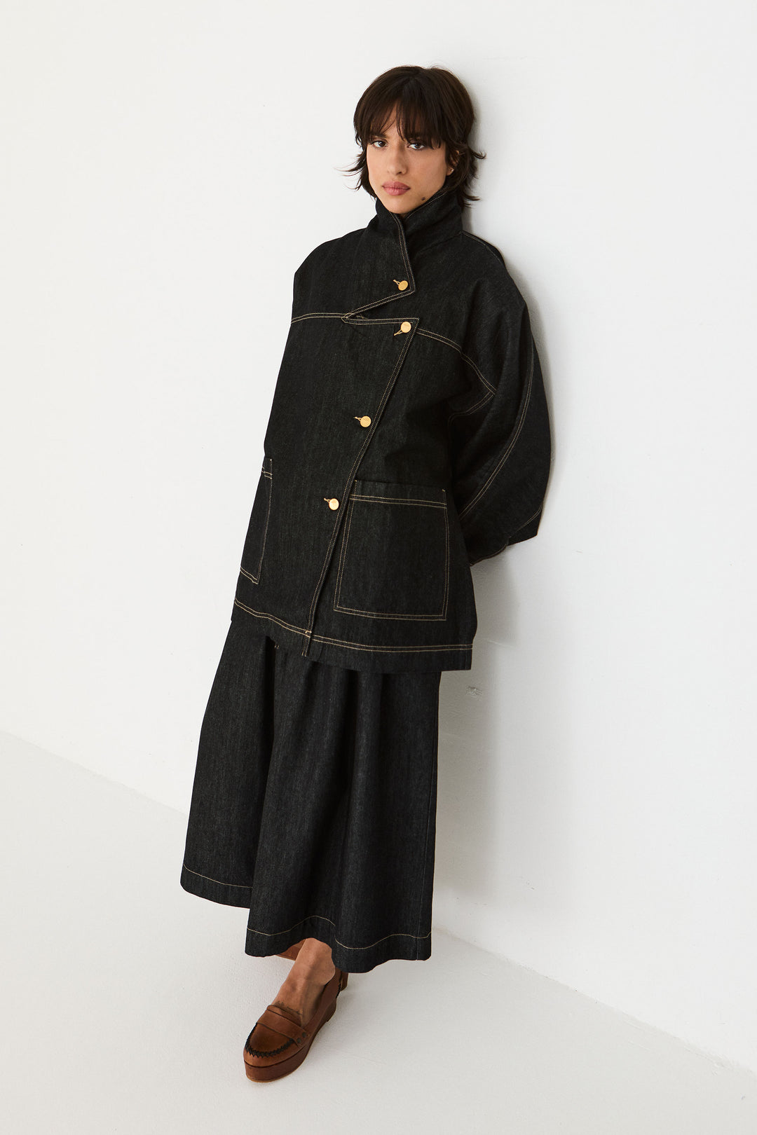 IZAR Shirt black denim