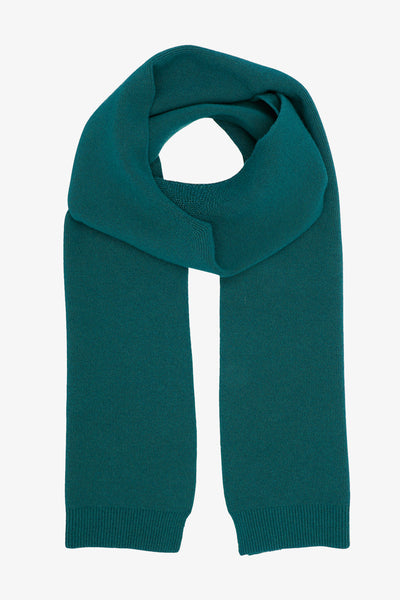 Schal aus recycelter, extrafeiner Merinowolle von Colorful Standard CS 5082 ozean blau grün